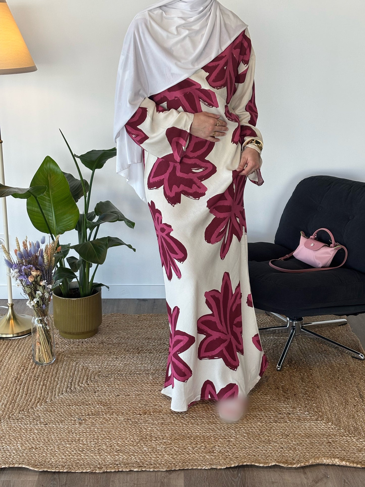 ROBE FLEURIE NAJAH ROSE