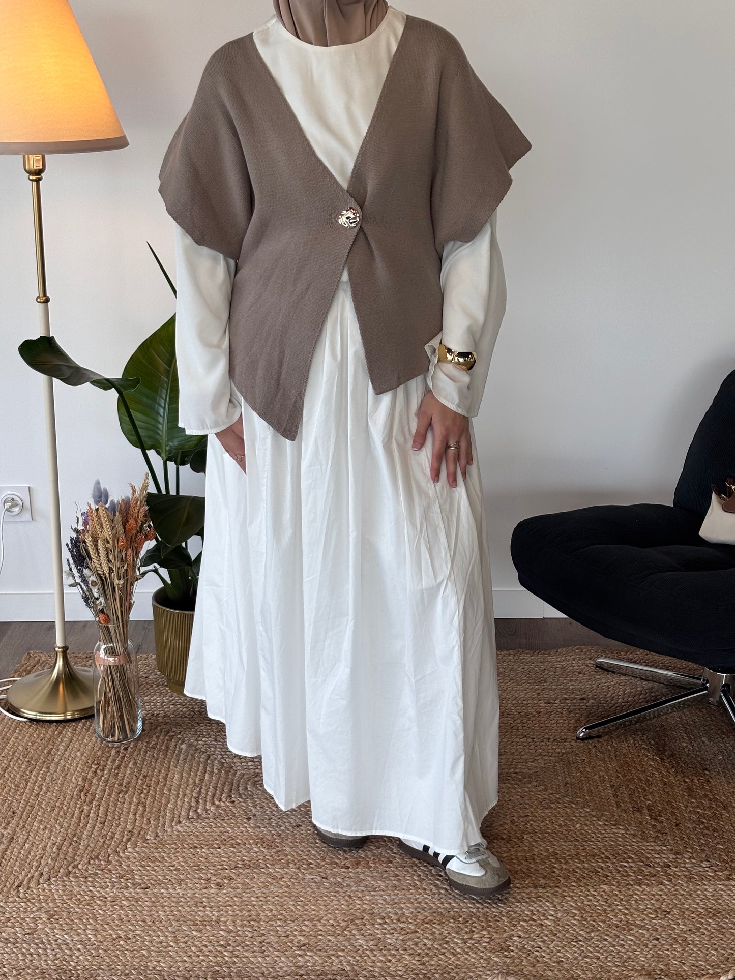 TOP ASYMÉTRIQUE SIENNA TAUPE