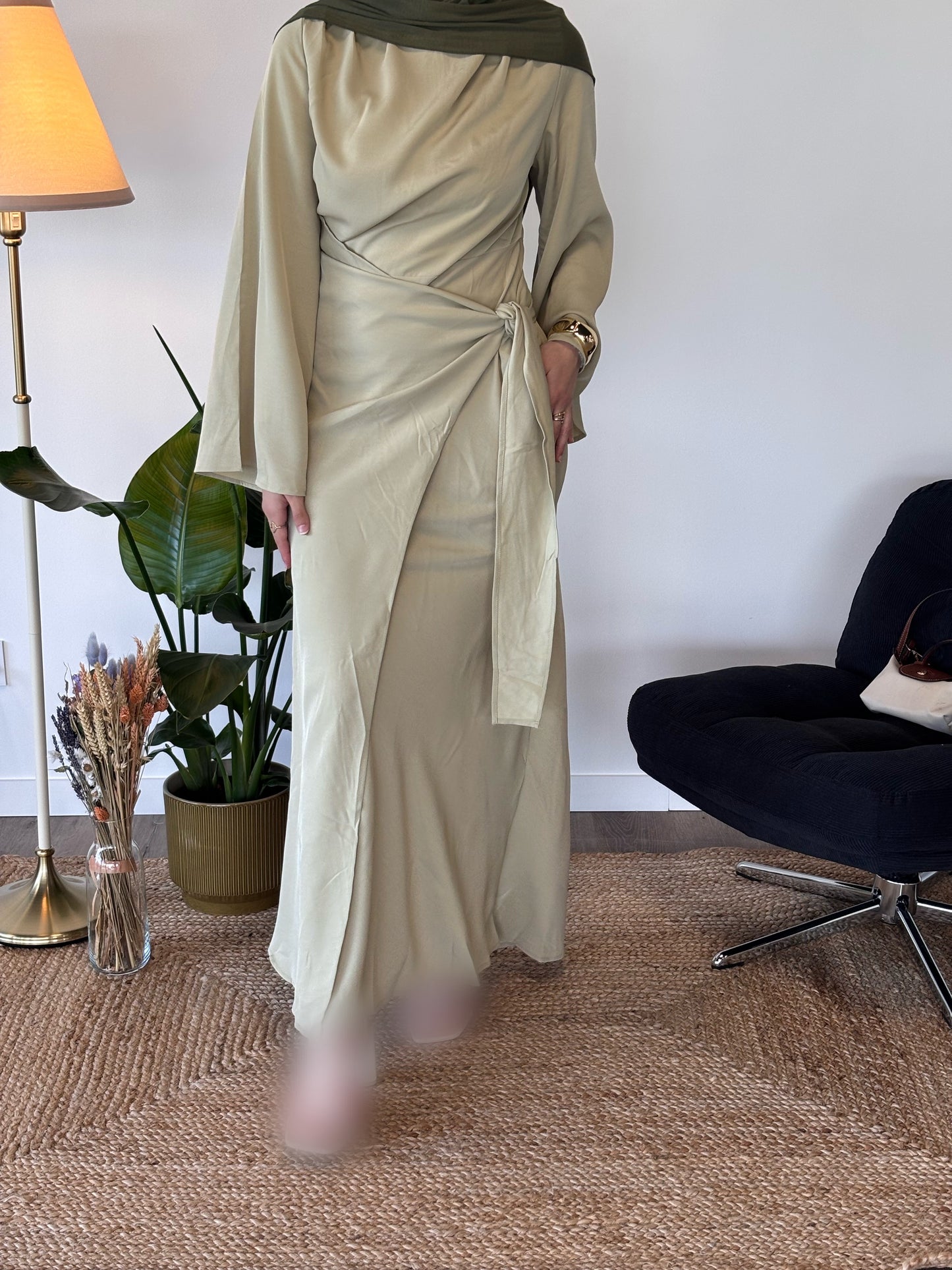 ROBE ALMAYA PISTACHE