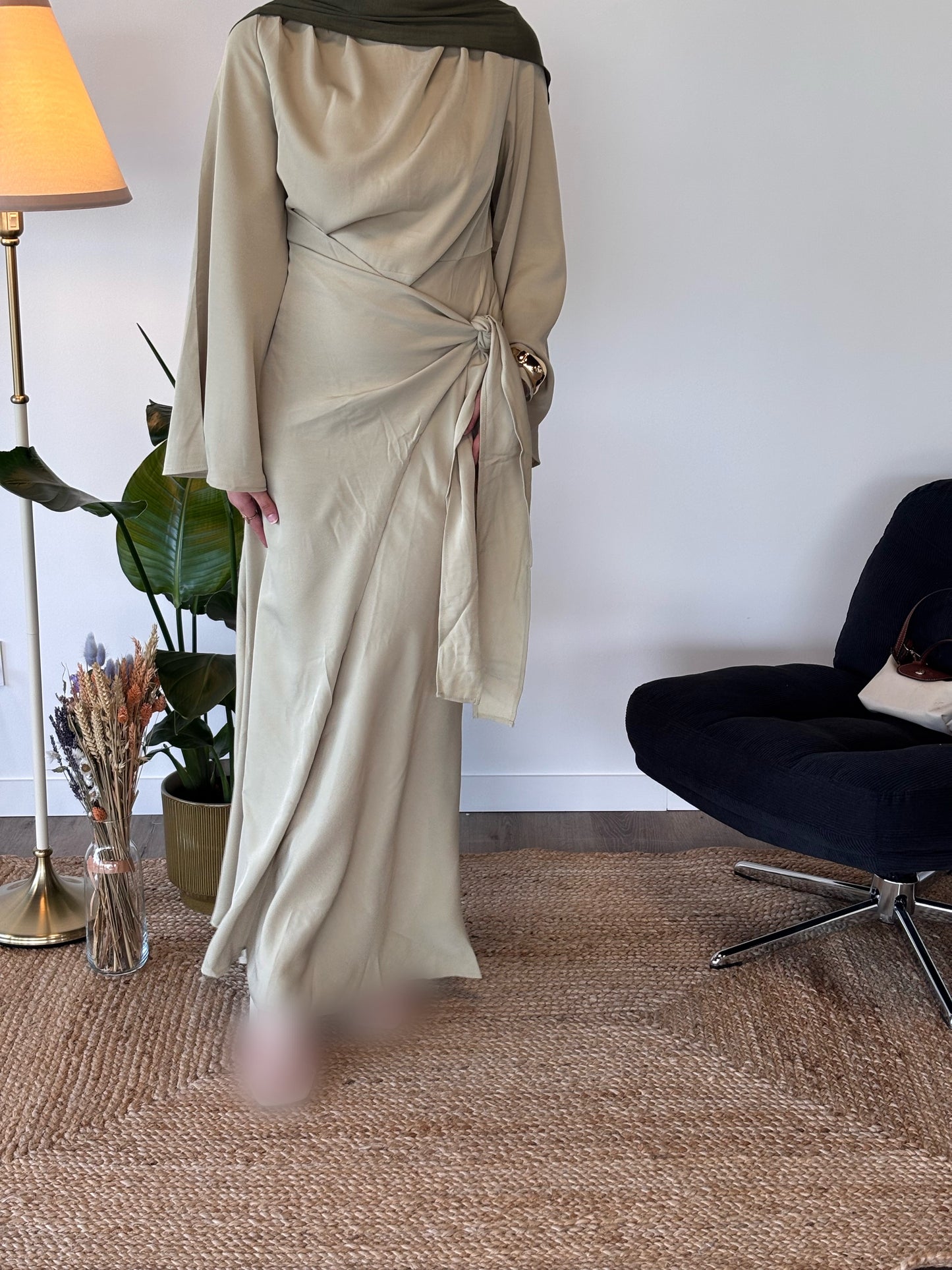 ROBE ALMAYA PISTACHE