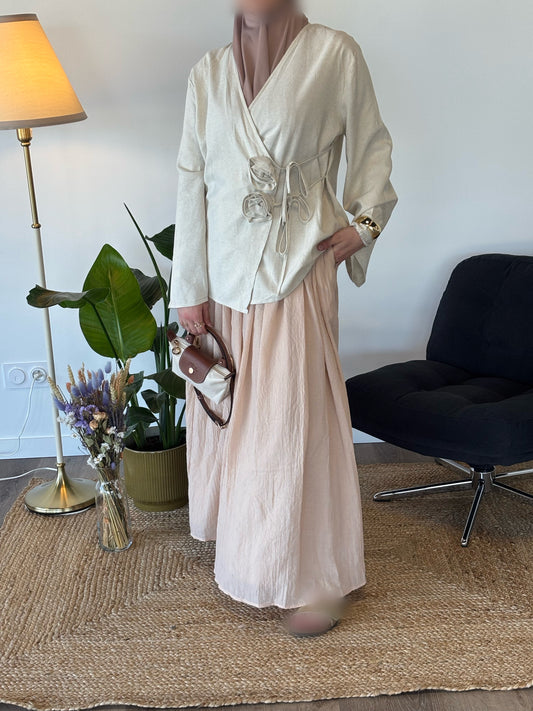 JUPE LUNA VIEUX ROSE