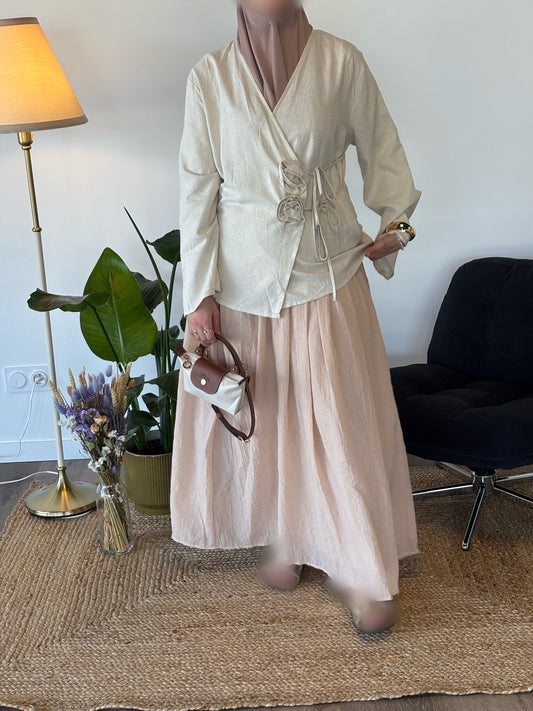 JUPE LUNA VIEUX ROSE