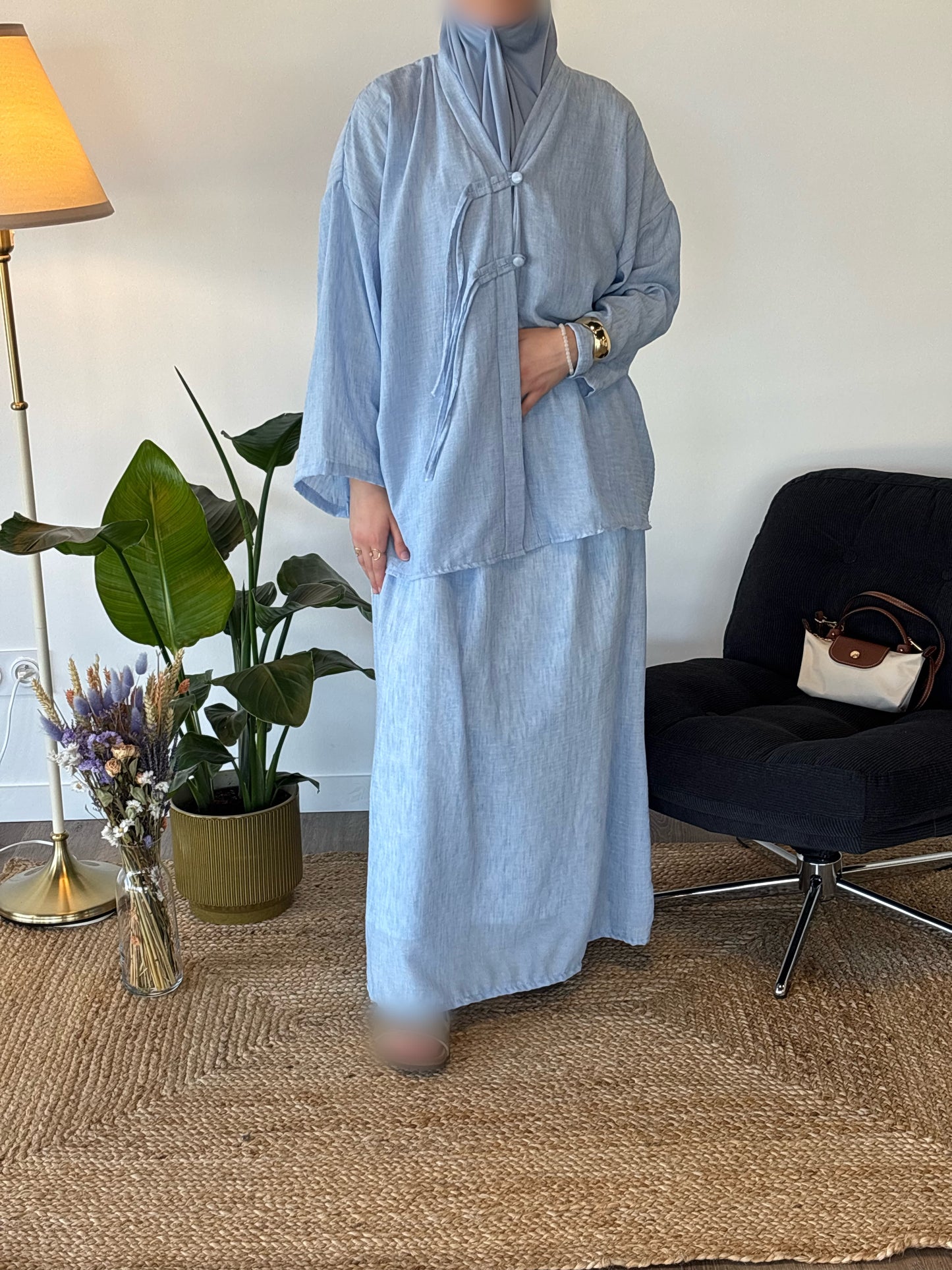 ENSEMBLE INAYA BLEU CIEL