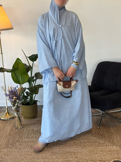 ENSEMBLE INAYA BLEU CIEL