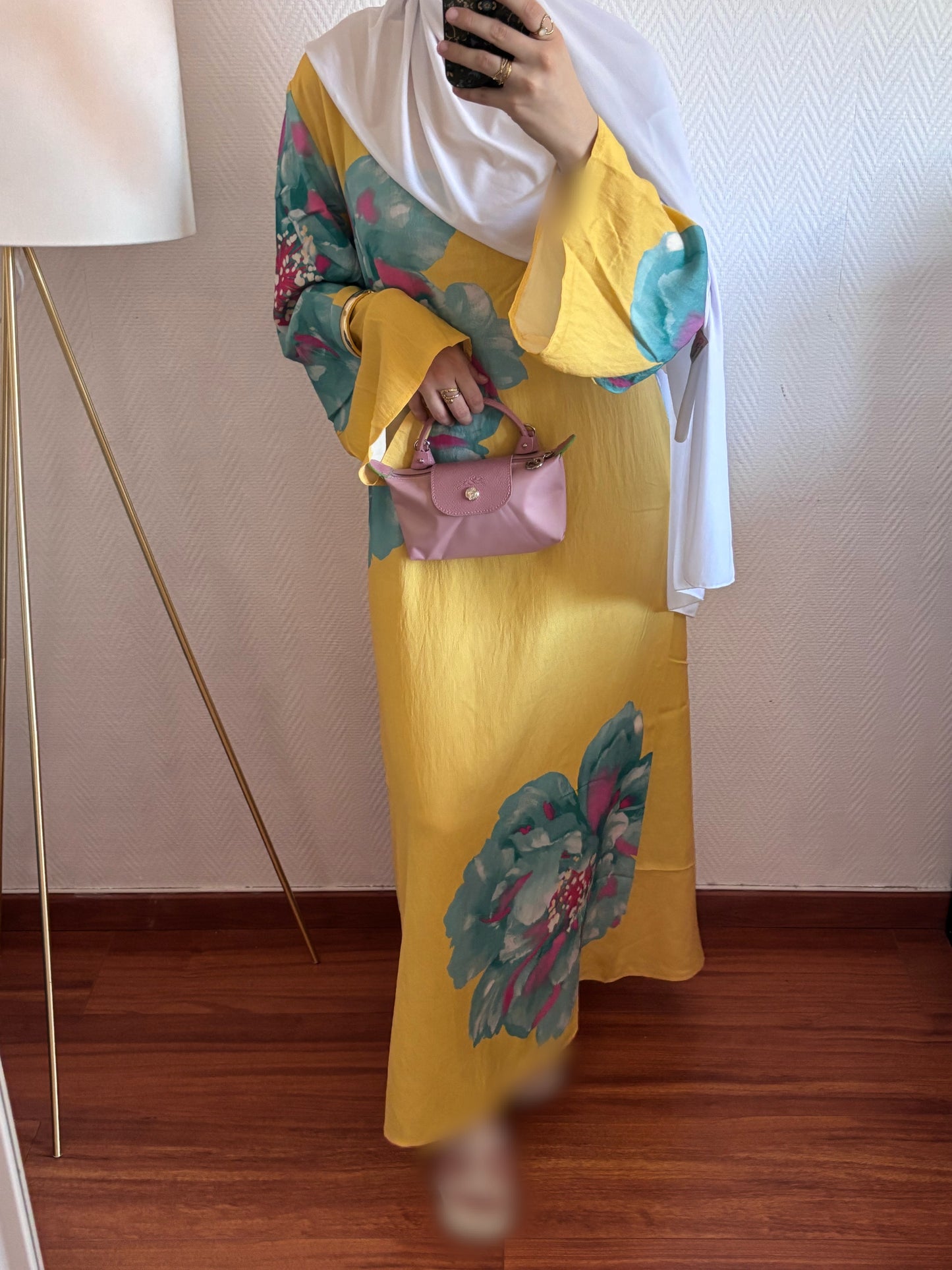 ROBE BLOOM FLEURIE JAUNE ET BLEU