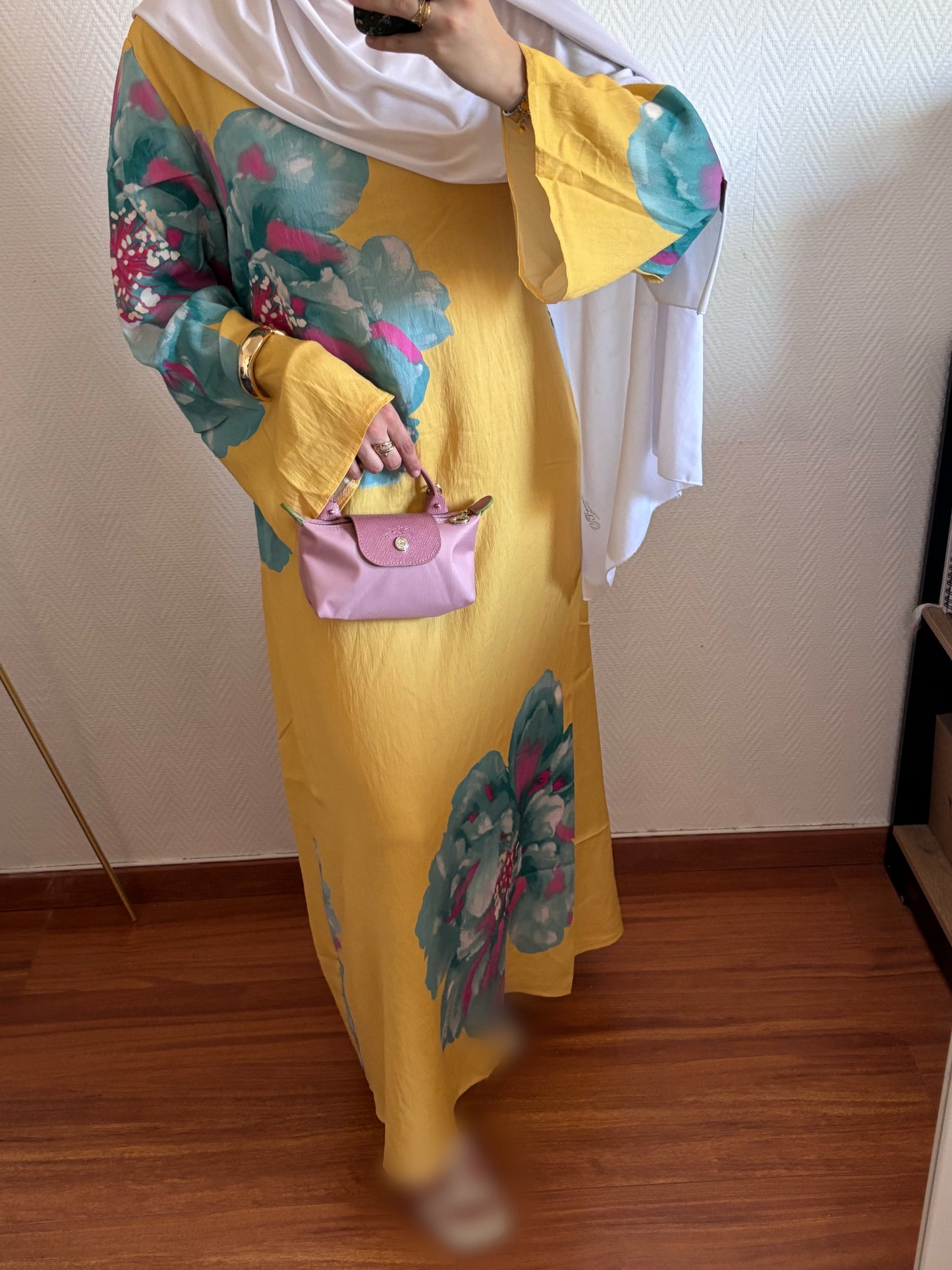 ROBE BLOOM FLEURIE JAUNE ET BLEU