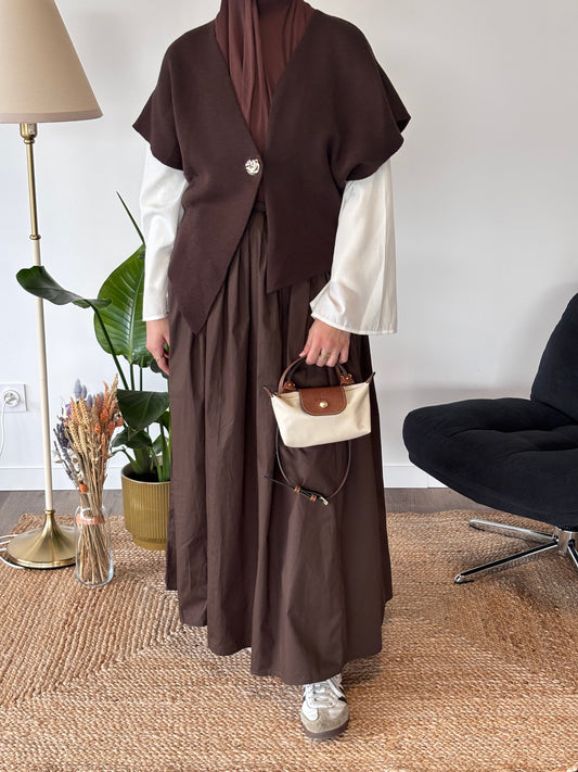 JUPE AURORE CHOCOLAT
