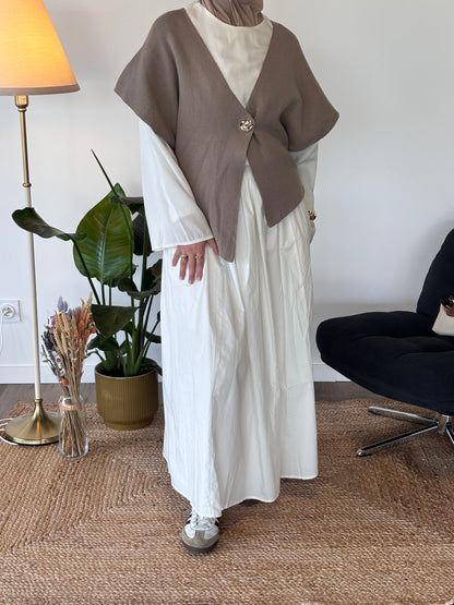 TOP ASYMÉTRIQUE SIENNA TAUPE