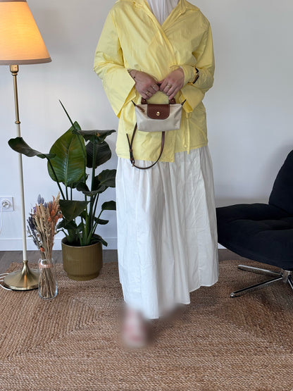 CHEMISIER A NOUER OLYMPE JAUNE