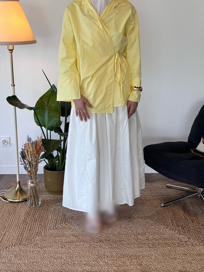 CHEMISIER A NOUER OLYMPE JAUNE