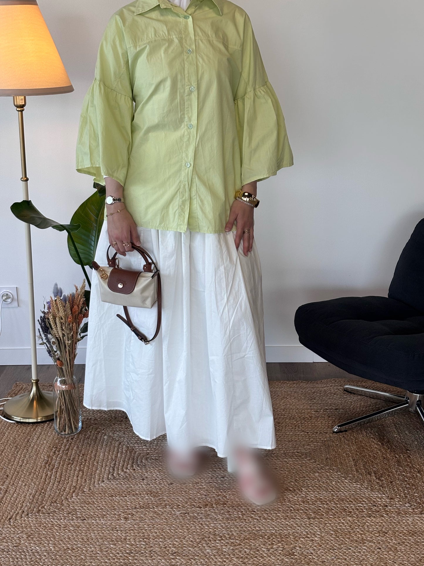 CHEMISIER BELLINA VERT
