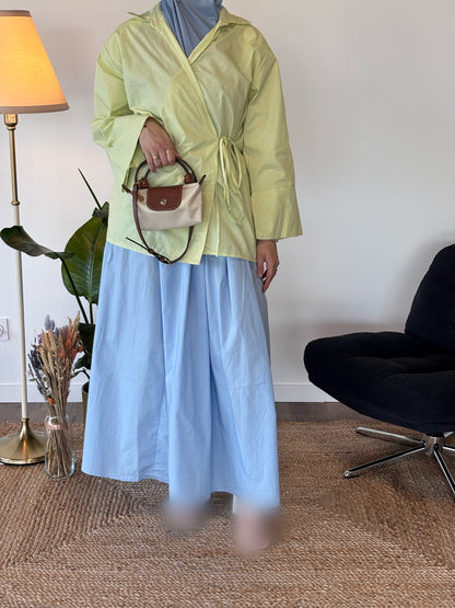 JUPE AURORE BLEU