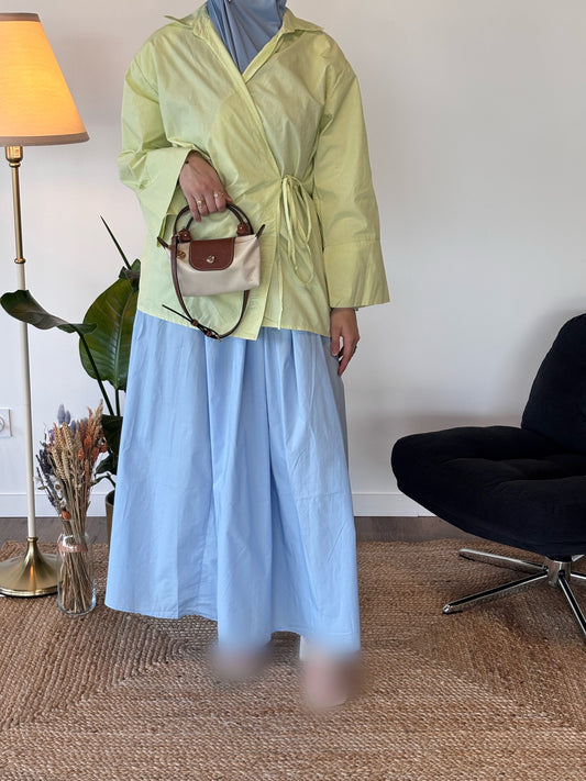 JUPE AURORE BLEU