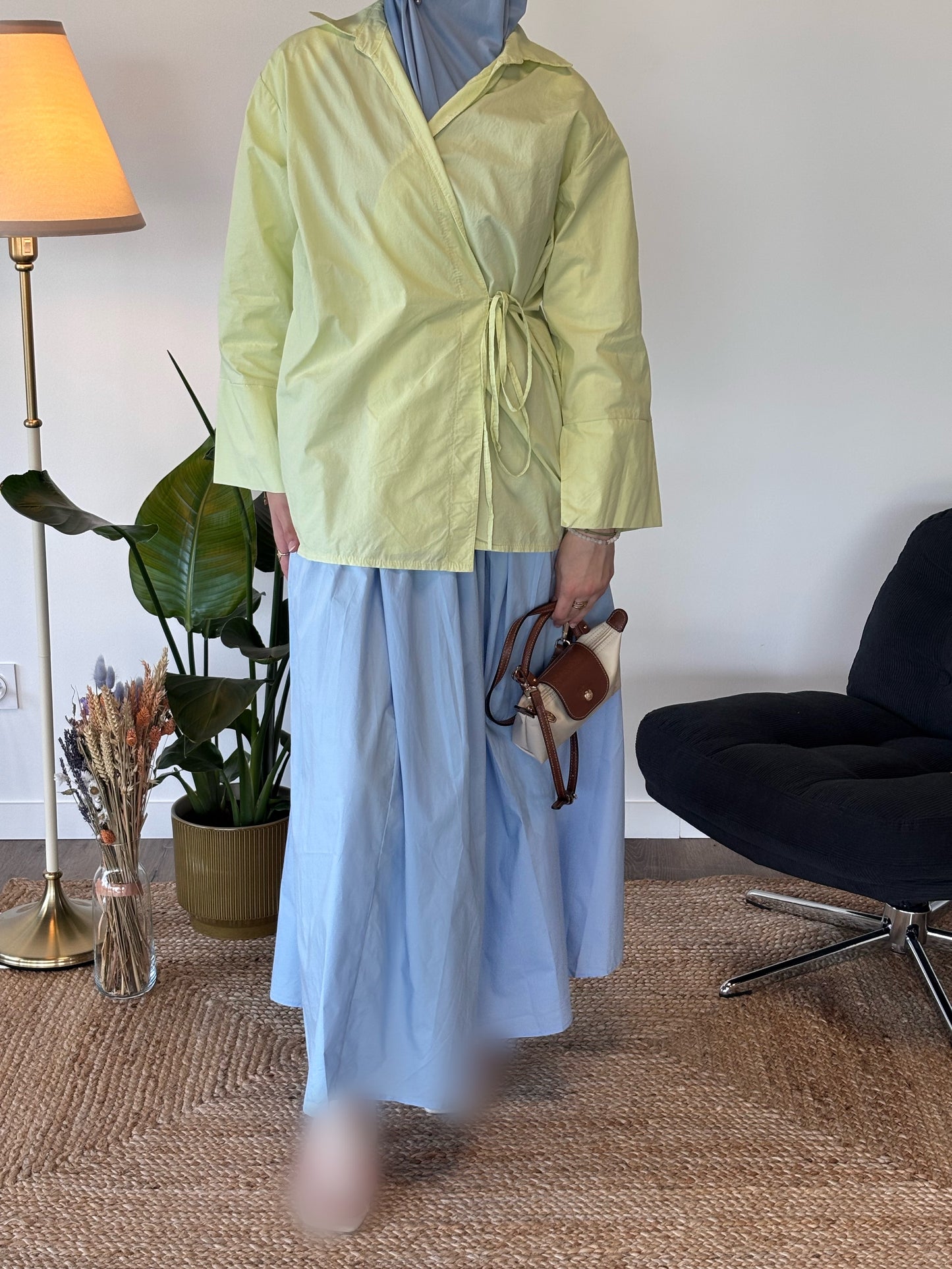 JUPE AURORE BLEU