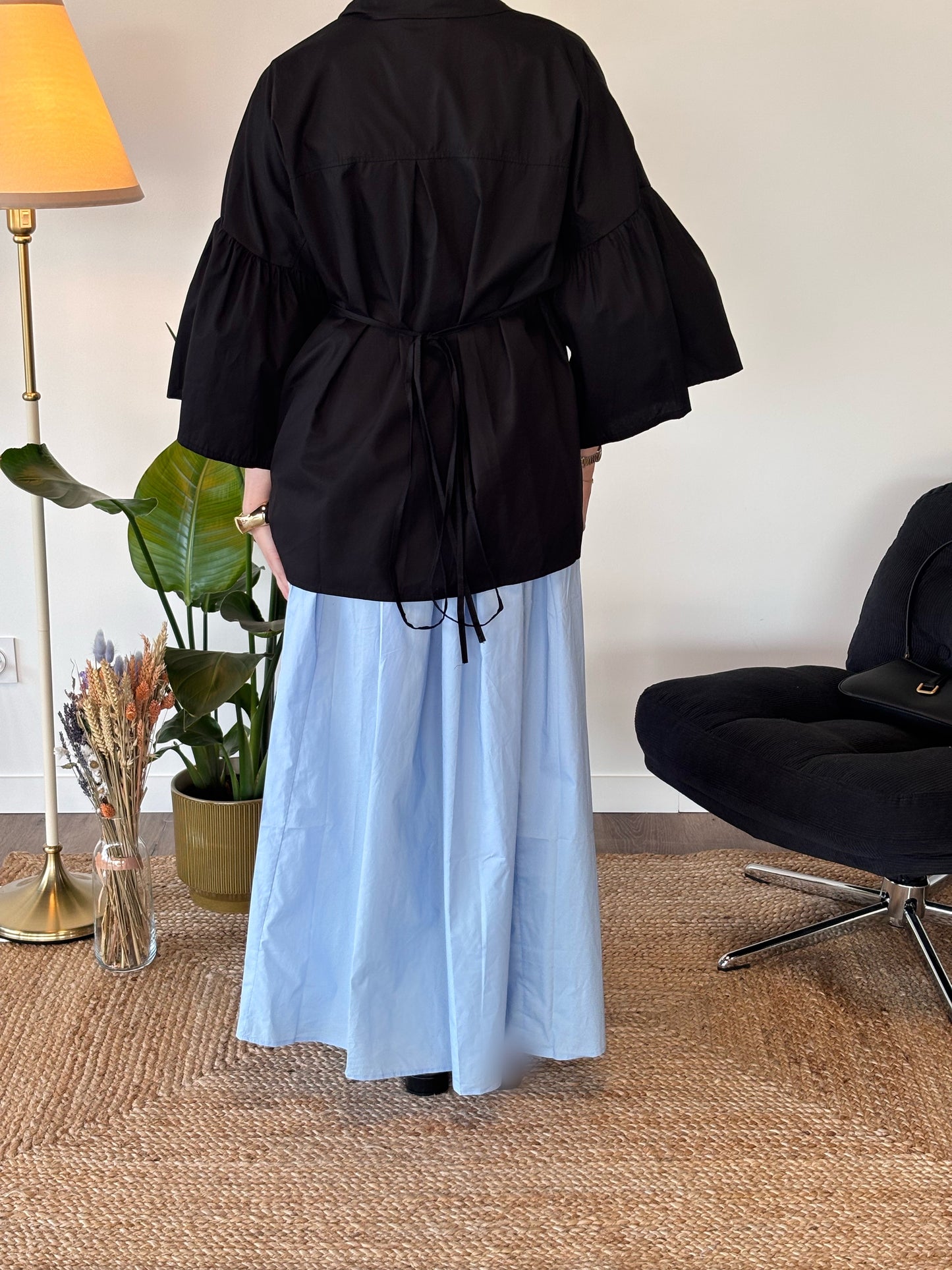 CHEMISIER BELLINA NOIR