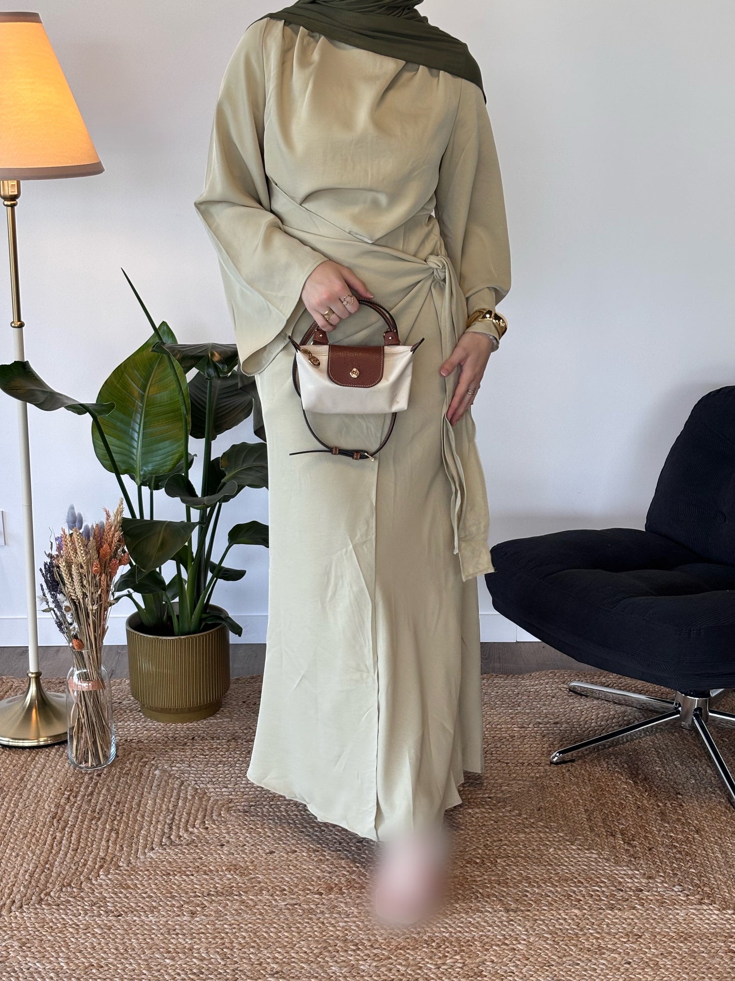 ROBE ALMAYA PISTACHE