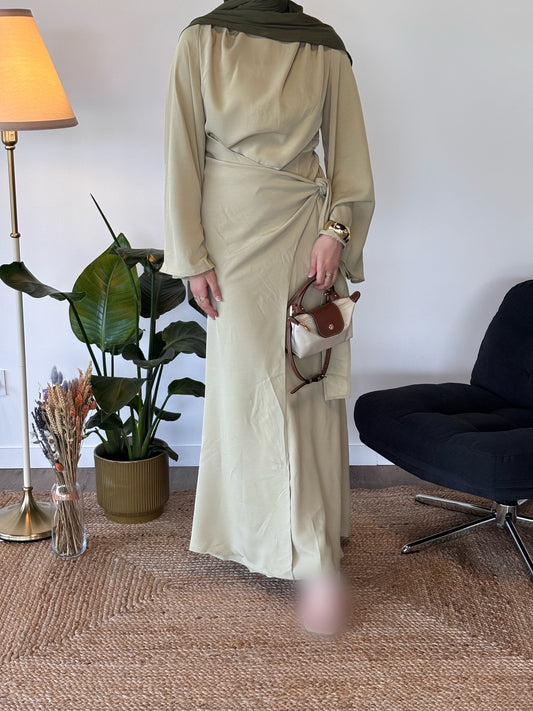ROBE ALMAYA PISTACHE
