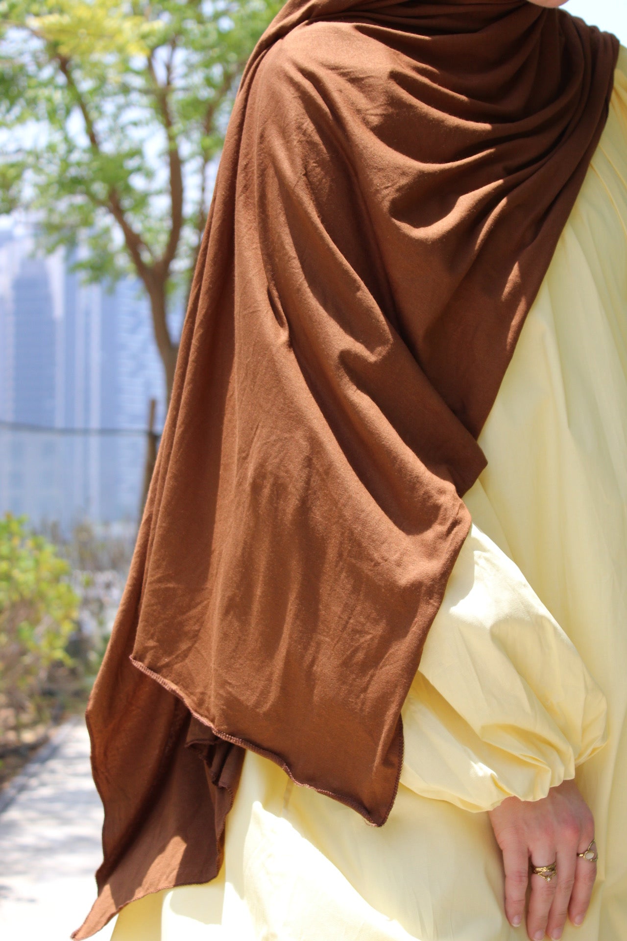 VOILE JERSEY CHOCOLAT