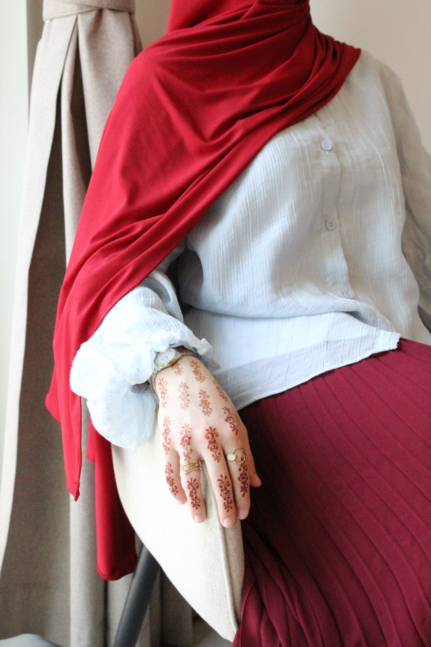 VOILE JERSEY PREMIUM ROUGE MAJESTÉ
