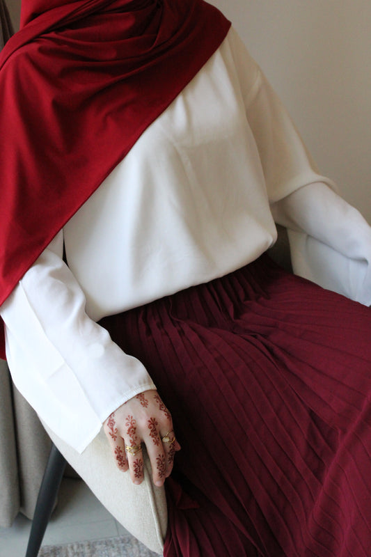 VOILE JERSEY PREMIUM ROUGE MAJESTÉ