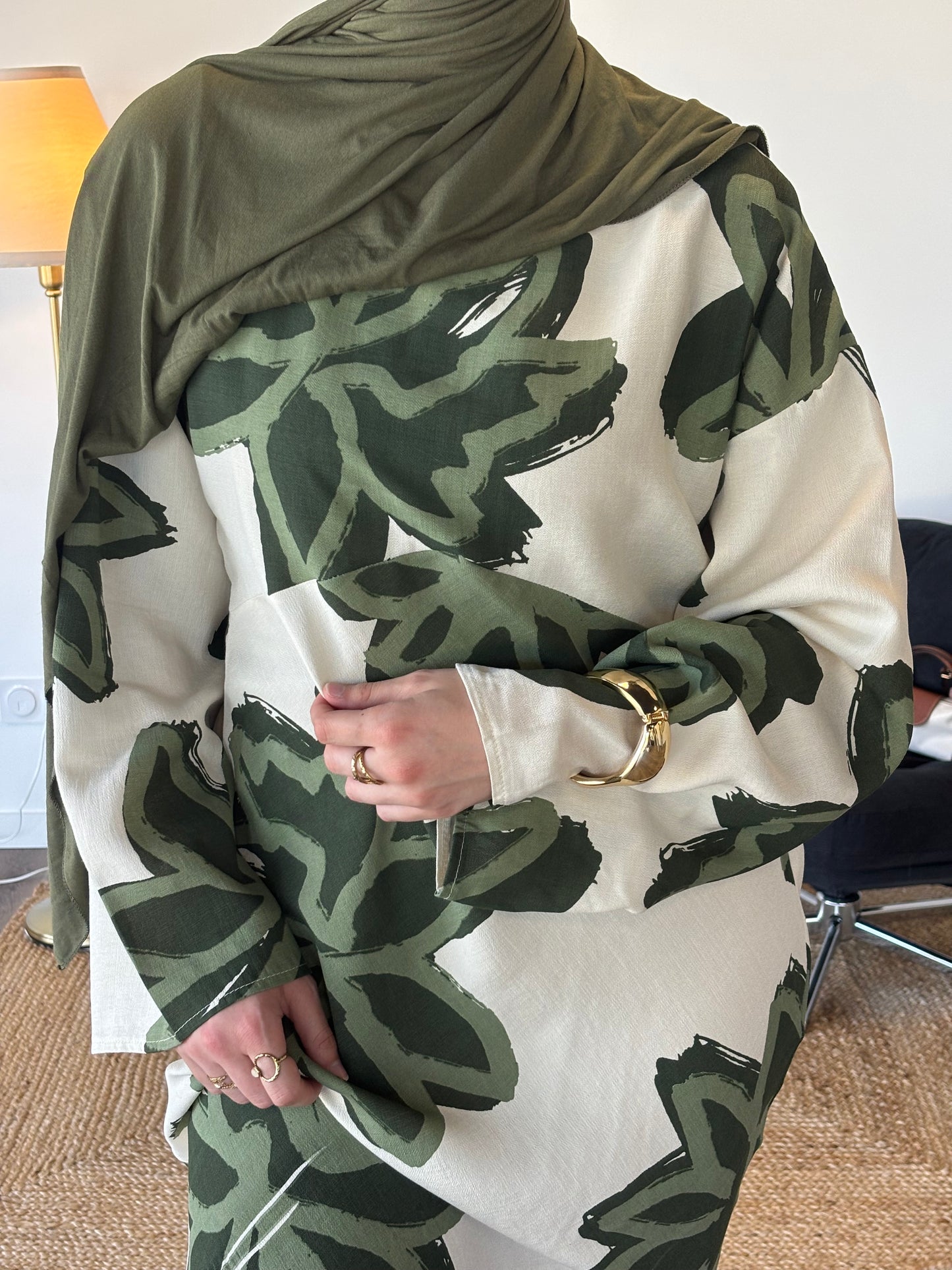 ROBE FLEURIE NAJAH KAKI