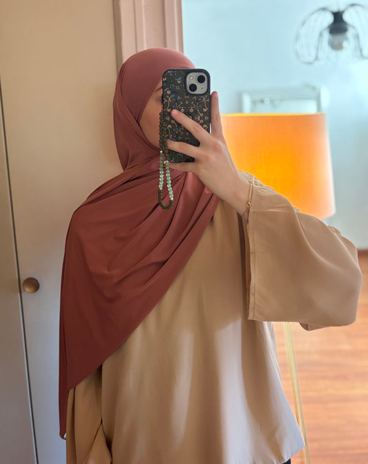 VOILE JERSEY PREMIUM À FROUFROUS ROSE ANDALOU