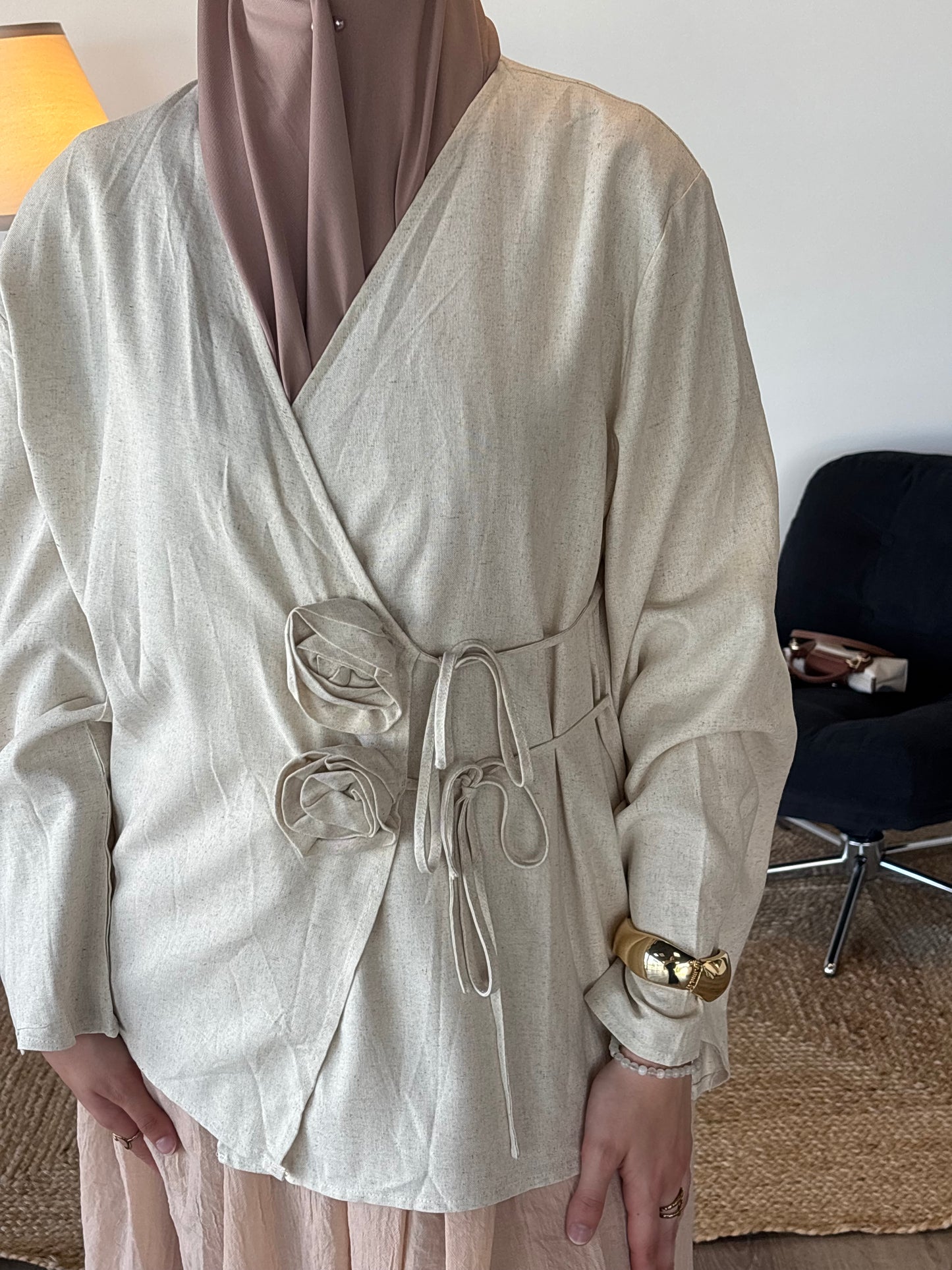 CHEMISIER AZALÉE CRÈME